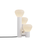 Parc 06 Table Lamp: Footswitch +  White + Black