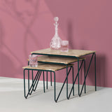 Triptych Nesting Tables: Set of 3