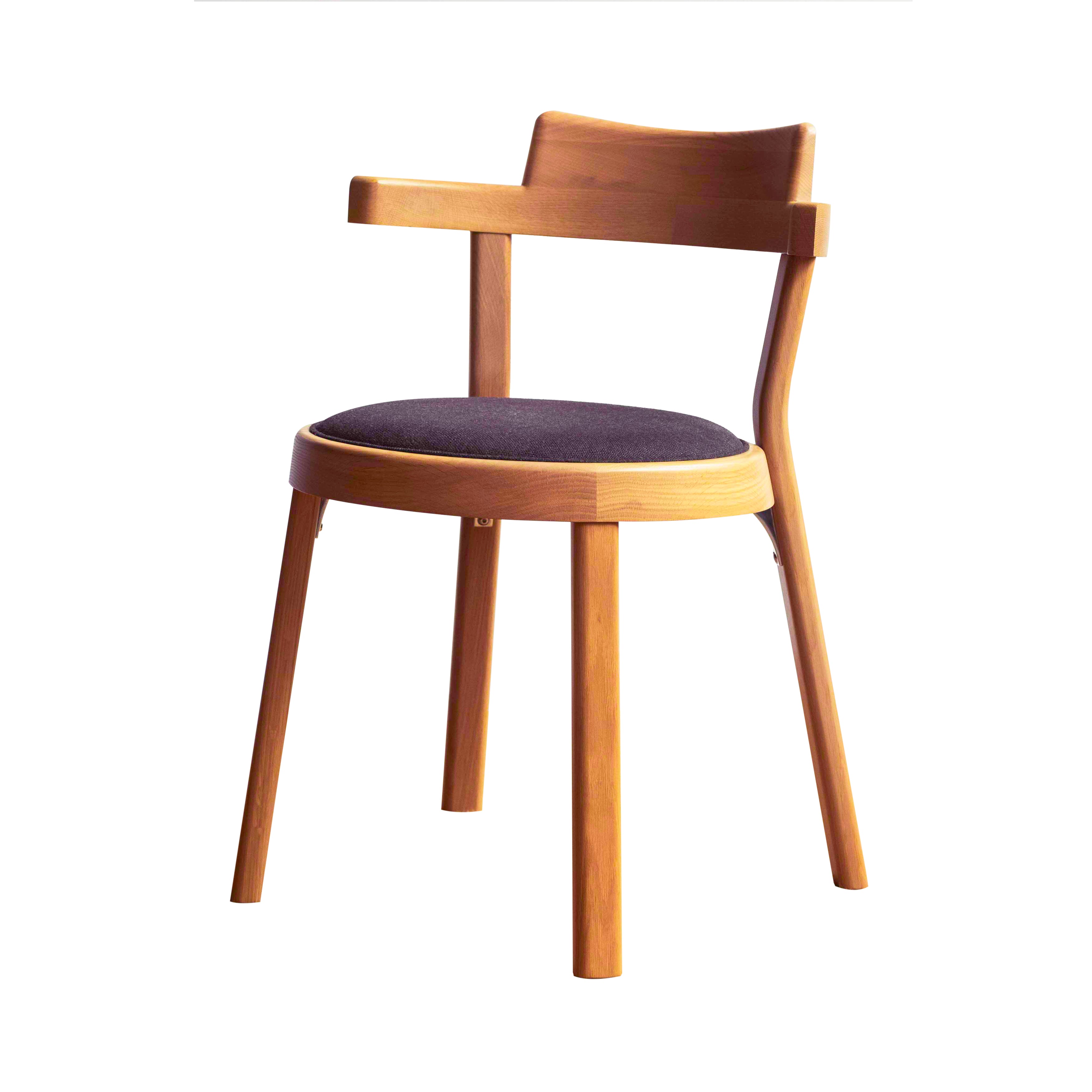 Pagoda Chair: Upholstery + Wood Leg + Natural Oak