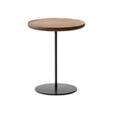 Pal Table: Small + High + Lacquered Walnut + Black