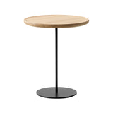 Pal Table: Large + High + Lacquered Oak + Black