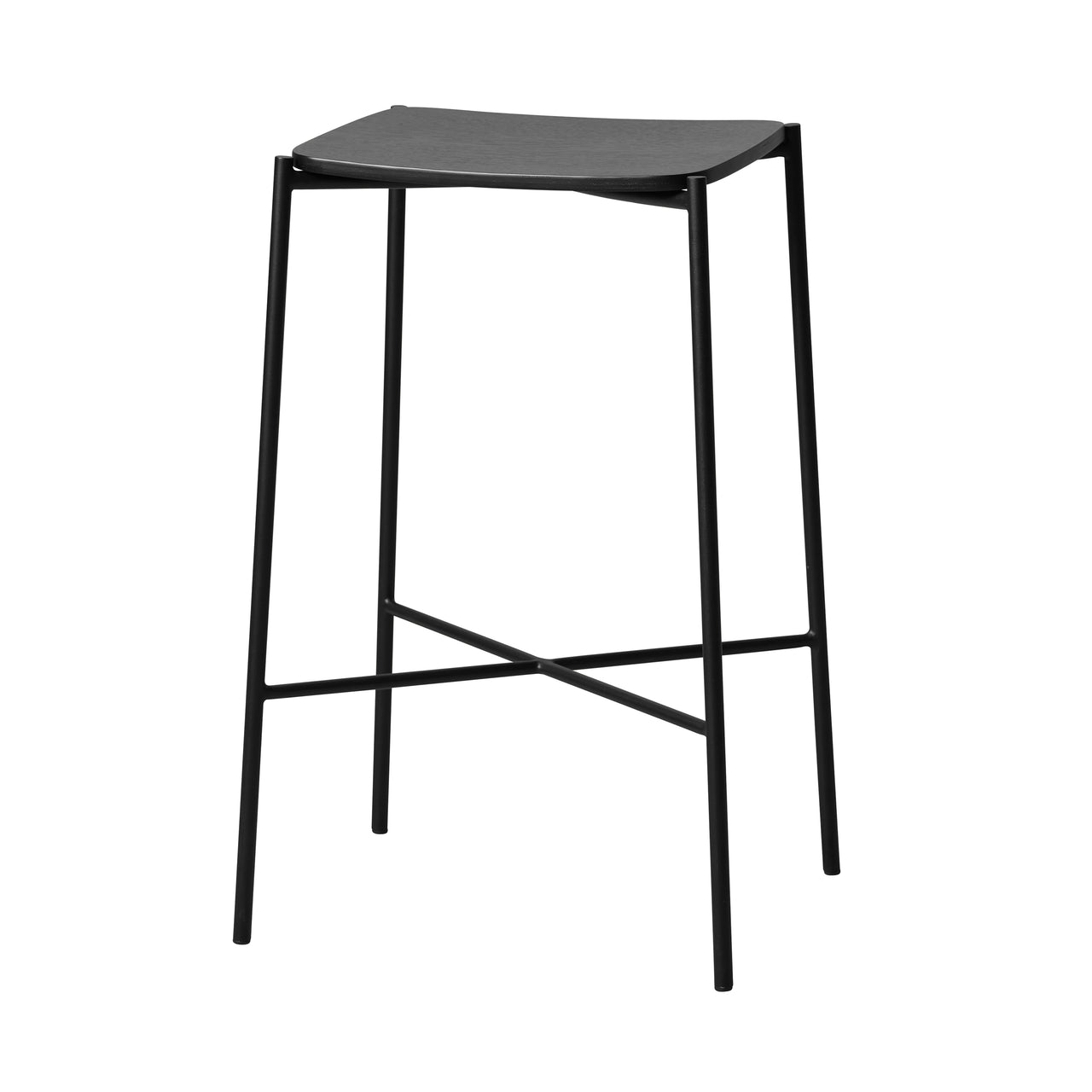 Paragon Bar Stool: Black Oak