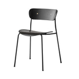 Pavilion Chair AV1: Black Oak + Black