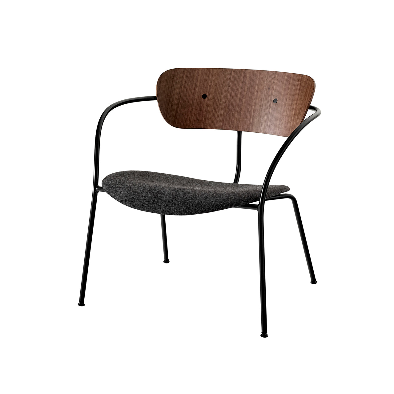 Pavilion Lounge Chair Upholstered: AV6 + Lacquered Walnut