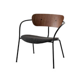 Pavilion Lounge Chair Upholstered: AV6 + Lacquered Walnut