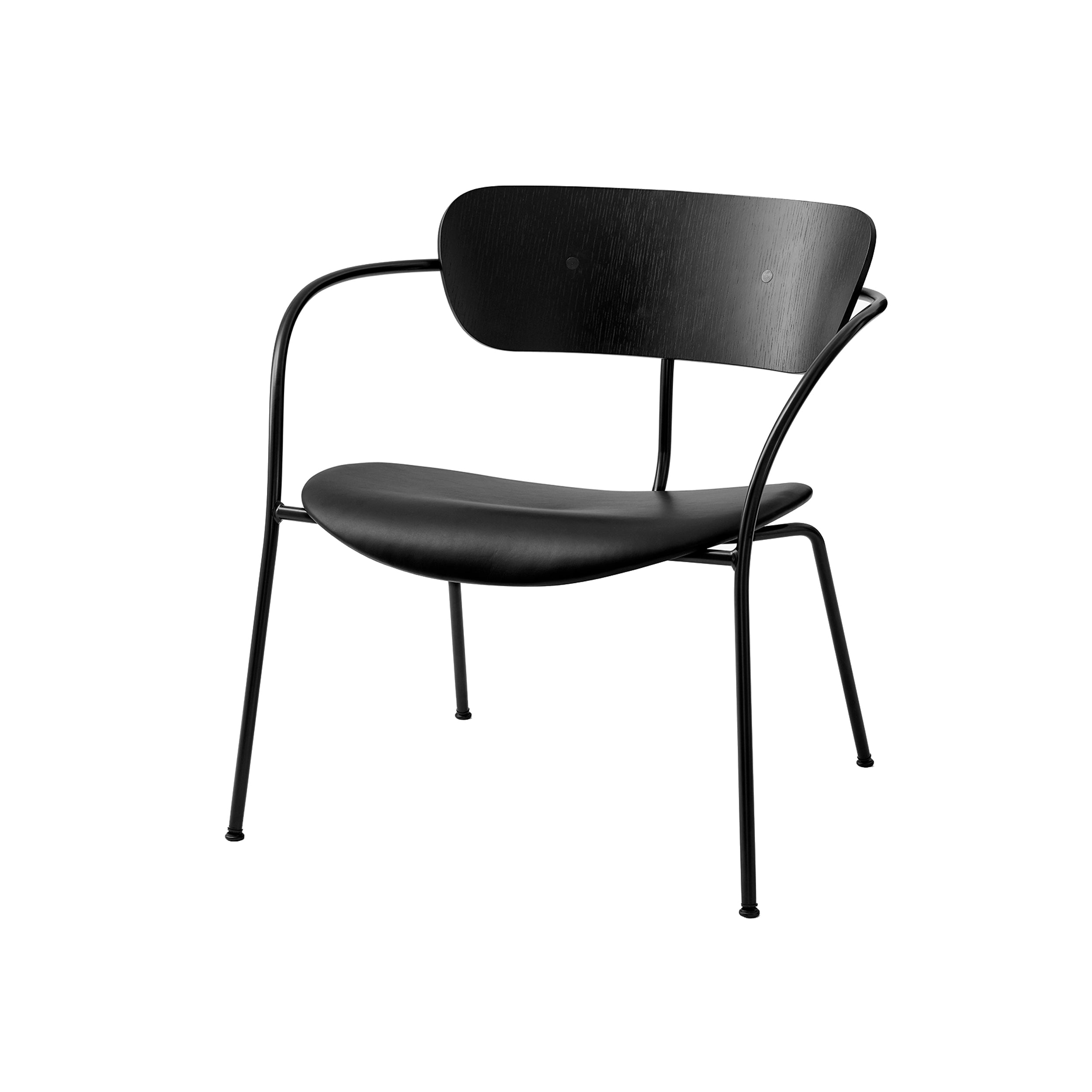 Pavilion Lounge Chair Upholstered: AV6 + Black Lacquered Oak