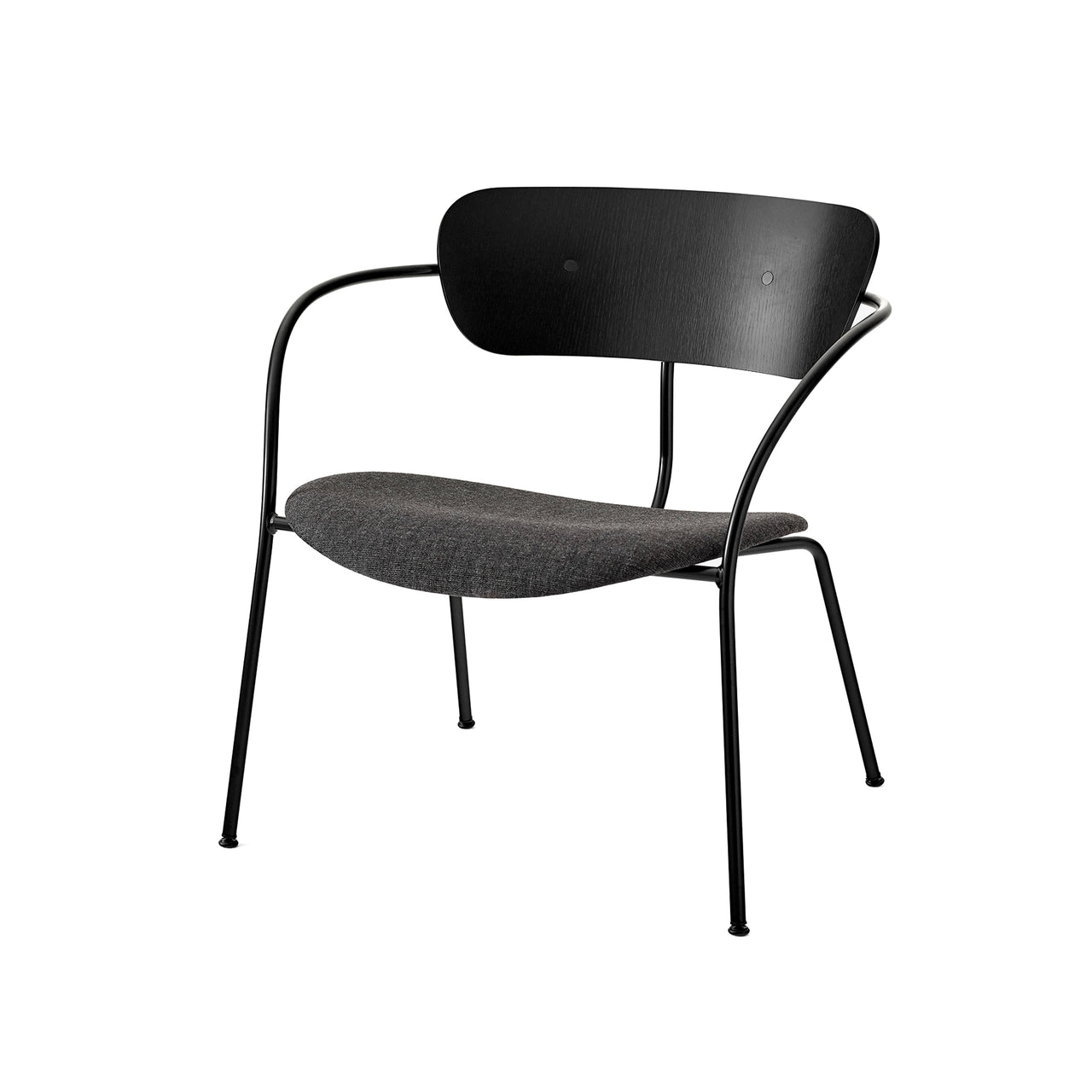 Pavilion Lounge Chair Upholstered: AV6 + Black Lacquered Oak