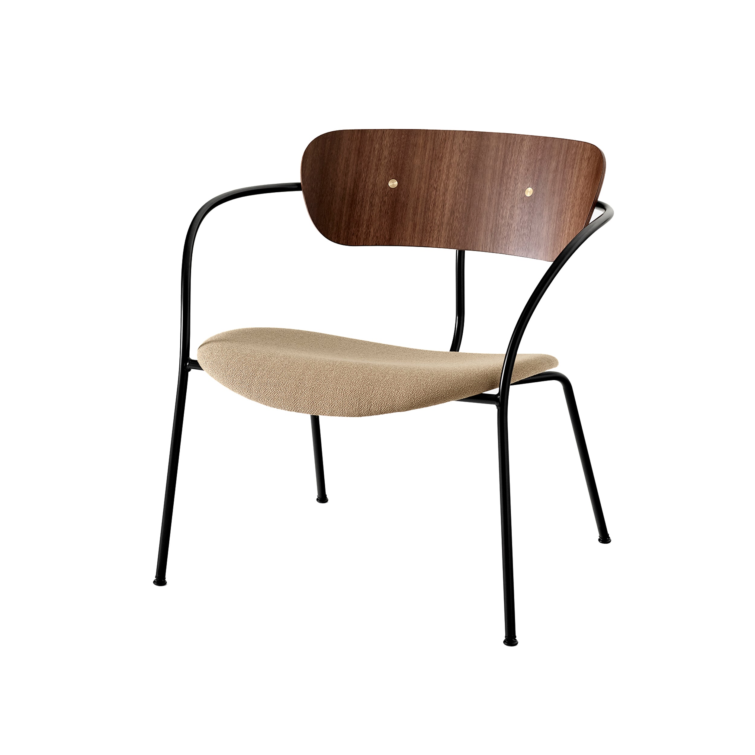 Pavilion Lounge Chair Upholstered: AV6 + Lacquered Walnut