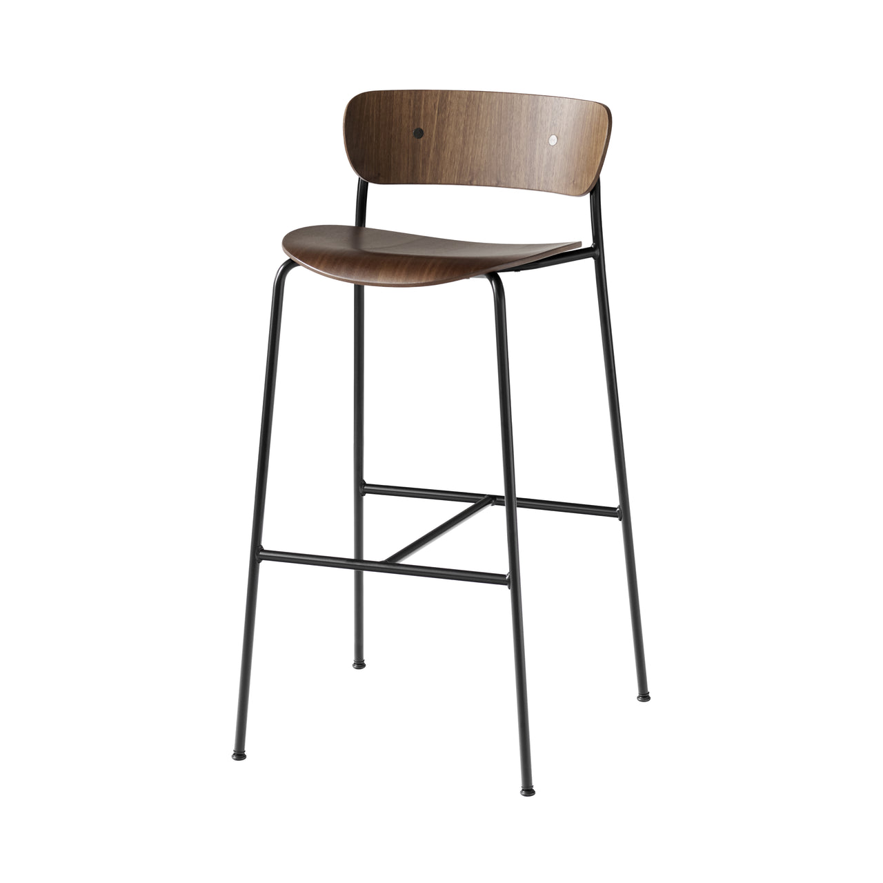Pavilion Bar + Counter Chair: AV9 + AV7 + Bar (AV9) + Lacquered Walnut