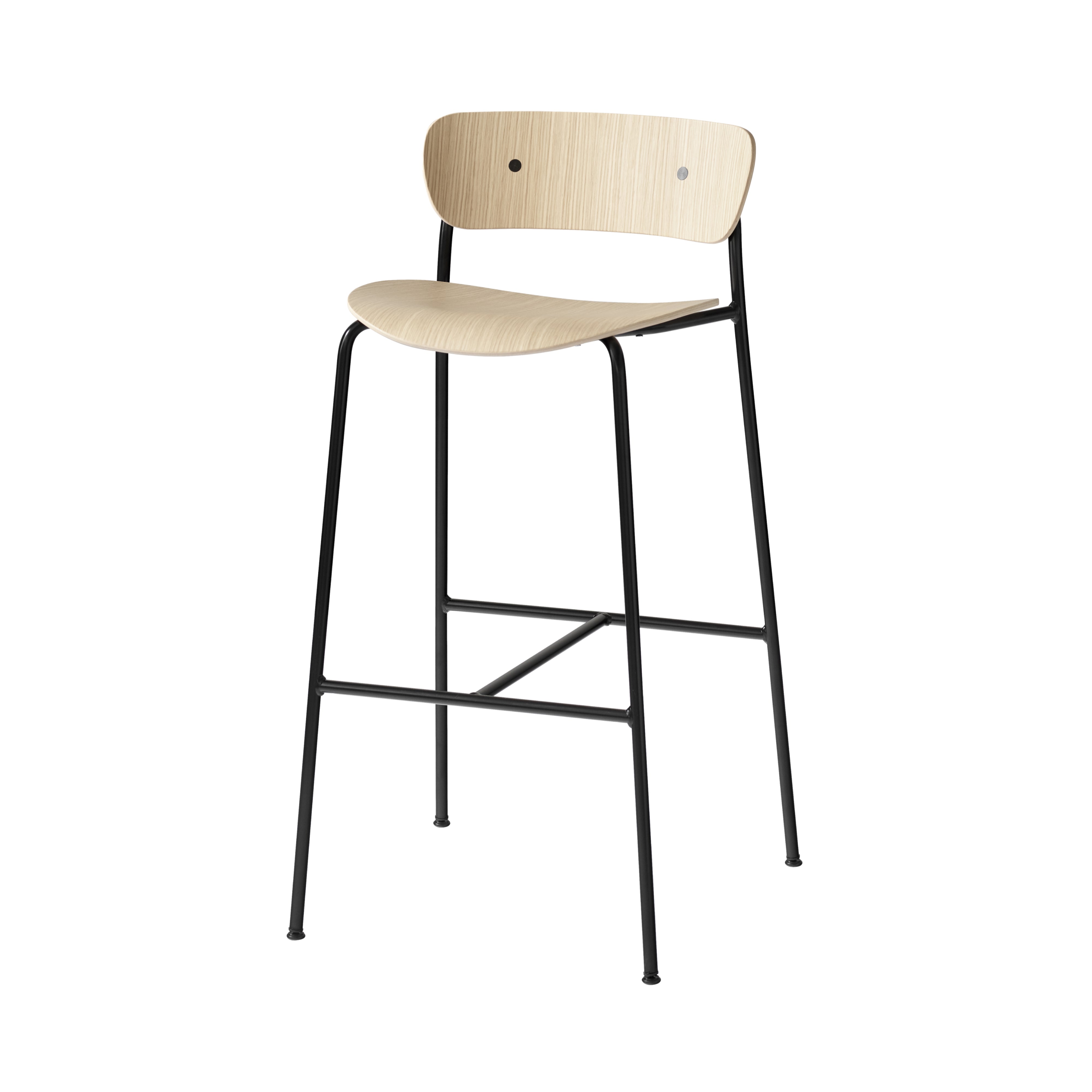 Pavilion Bar + Counter Chair: AV9 + AV7 + Bar (AV9) + Lacquered Oak