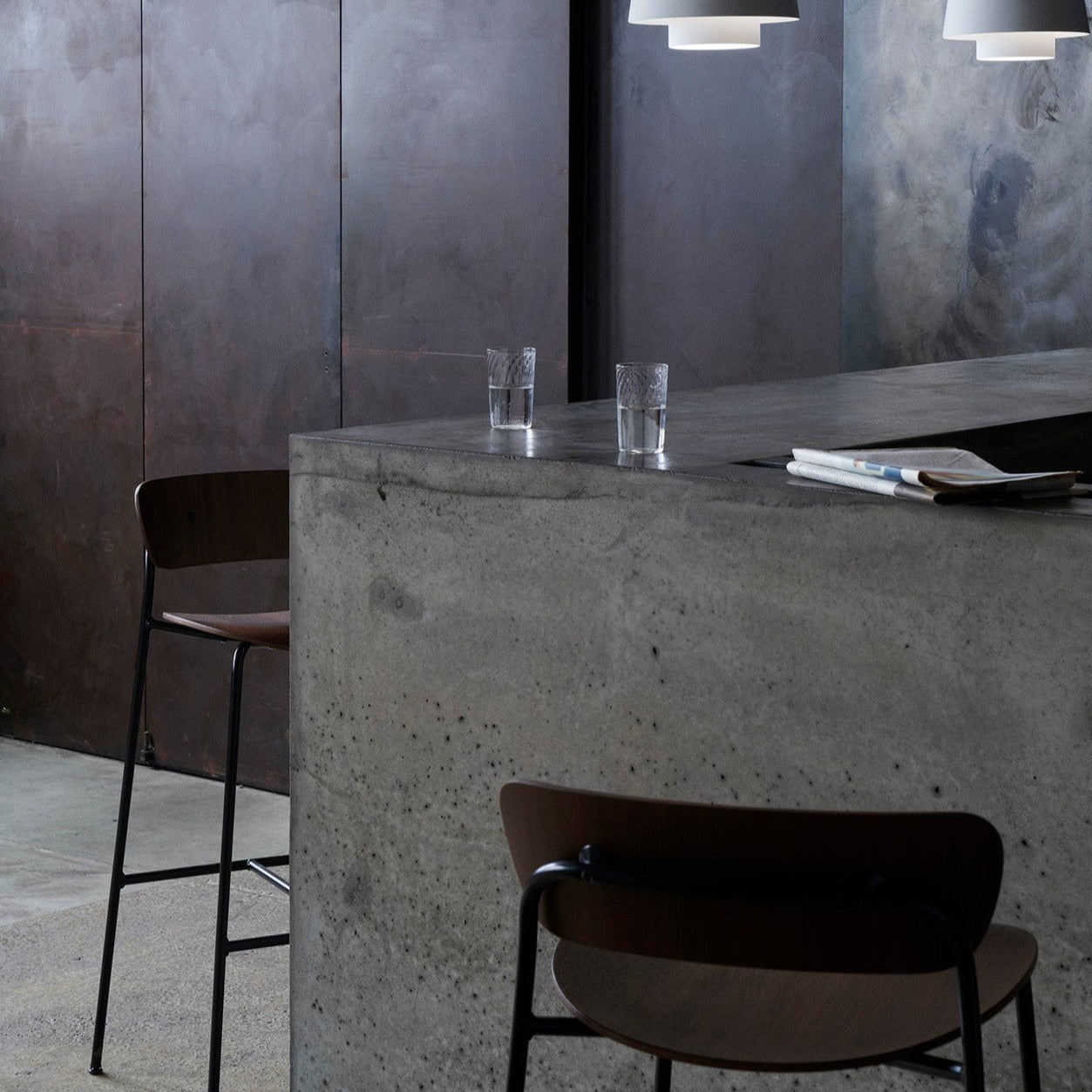 Pavilion Bar + Counter Chair: AV9 + AV7 + LS