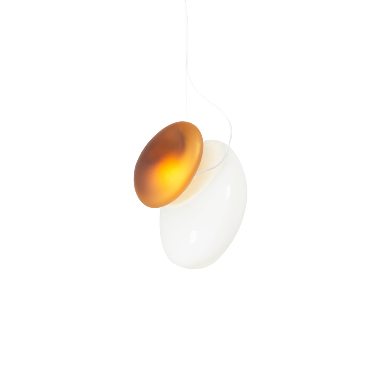 Pebble Pendant Light: Size A + Size D + Citrine + Pearl