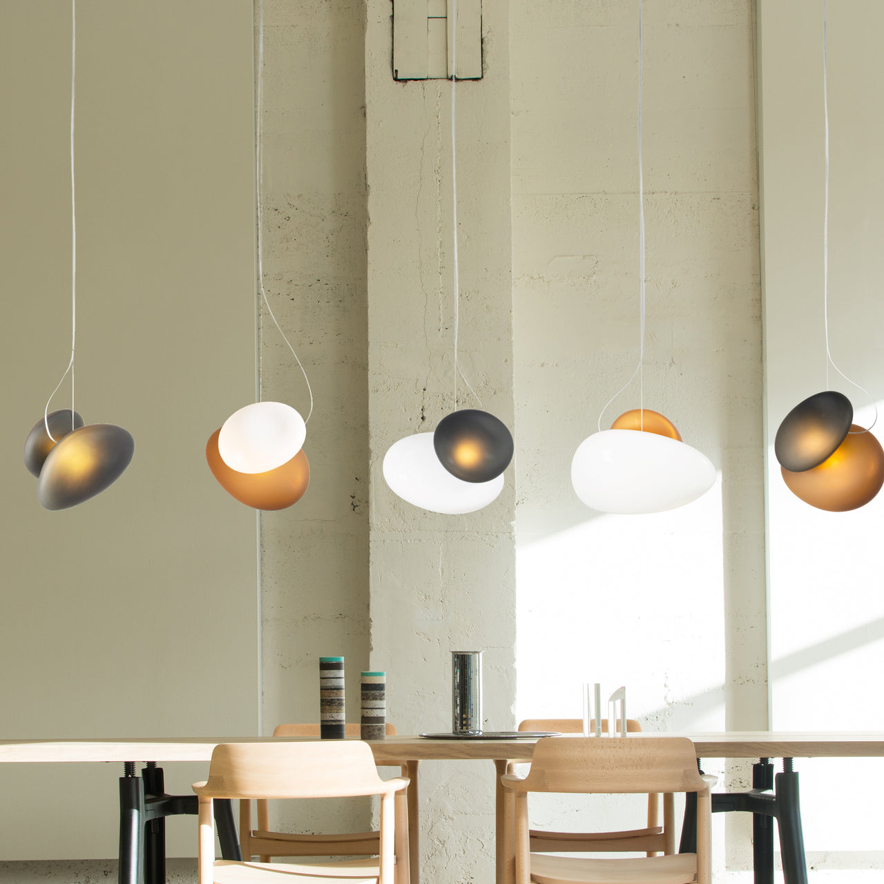 Pebble Pendant Light: LS