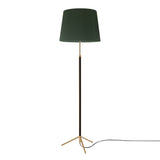 Pie de Salón Floor Lamp: G1 + Polished Brass + Green