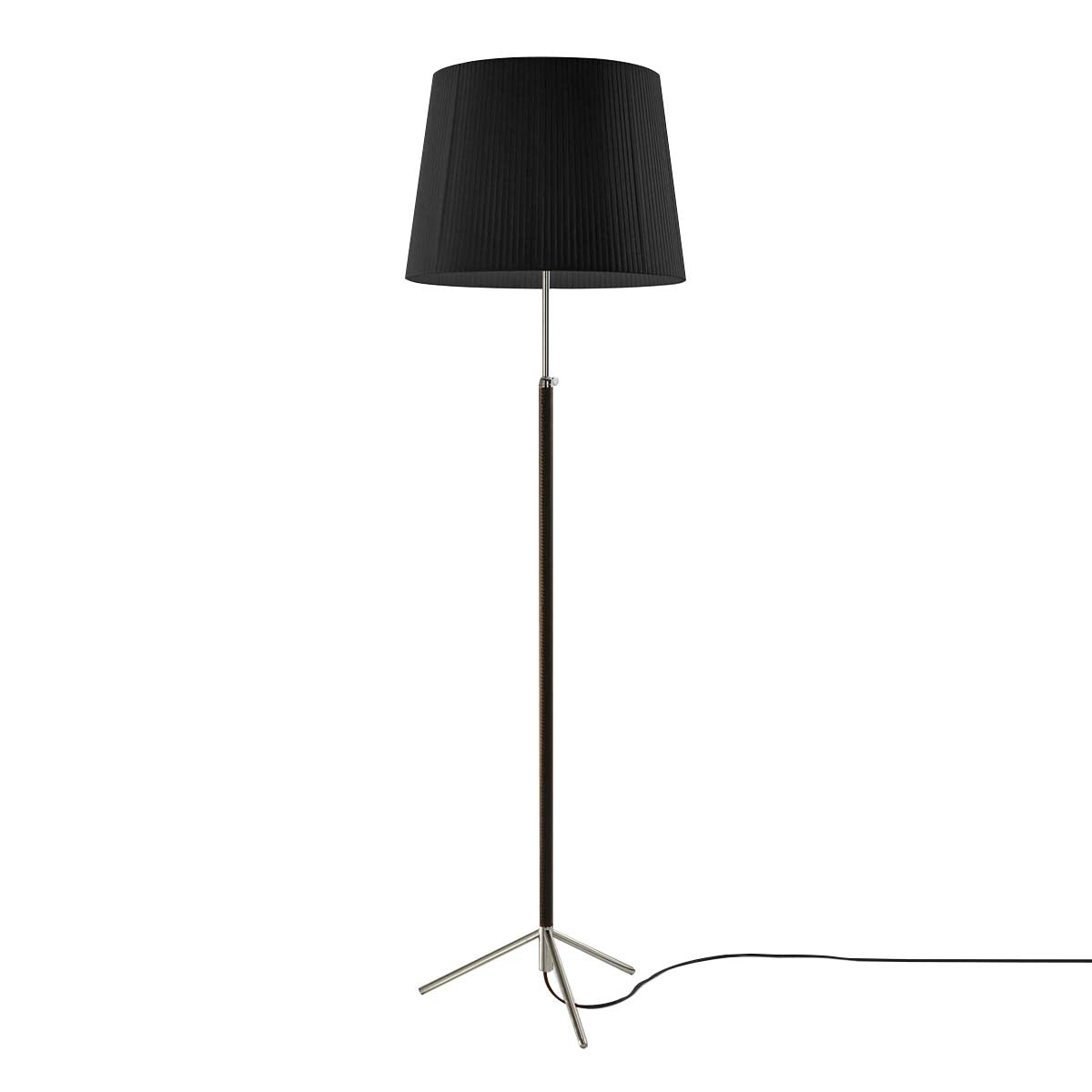 Pie de Salón Floor Lamp: G1 + Chrome-Plated + Black