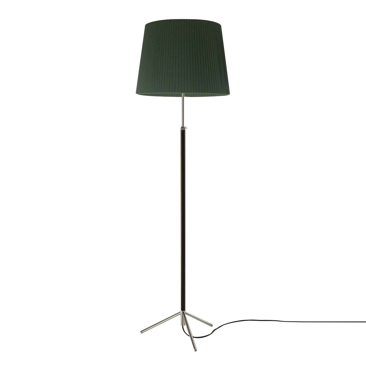 Pie de Salón Floor Lamp: G1 + Chrome-Plated + Green