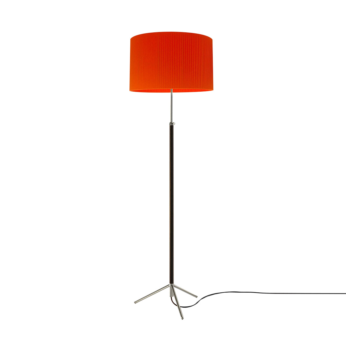 Pie de Salón Floor Lamp: G2 + Chrome-Plated + Red-Amber