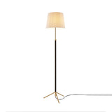 Pie de Salón Floor Lamp: G3 + Polished Brass + Natural