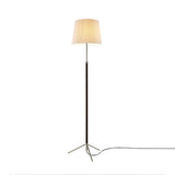Pie de Salón Floor Lamp: G3 + Chrome-Plated + Natural