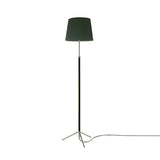 Pie de Salón Floor Lamp: G3 + Chrome-Plated + Green