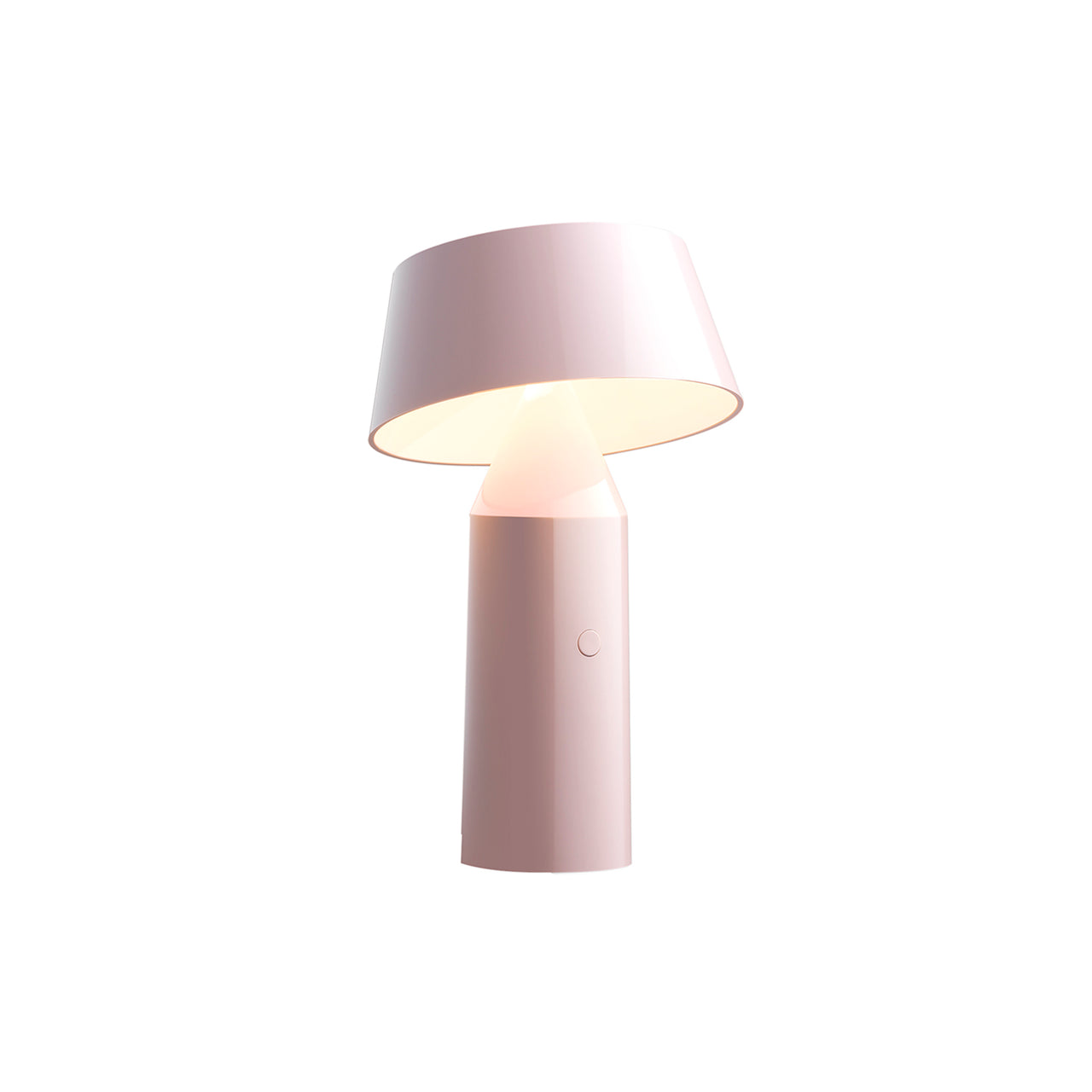 Bicoca Table Lamp: Portable + Pale Pink