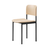 Plan Chair Steel: Fully Upholstered + Black