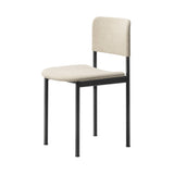 Plan Chair Steel: Fully Upholstered + Black