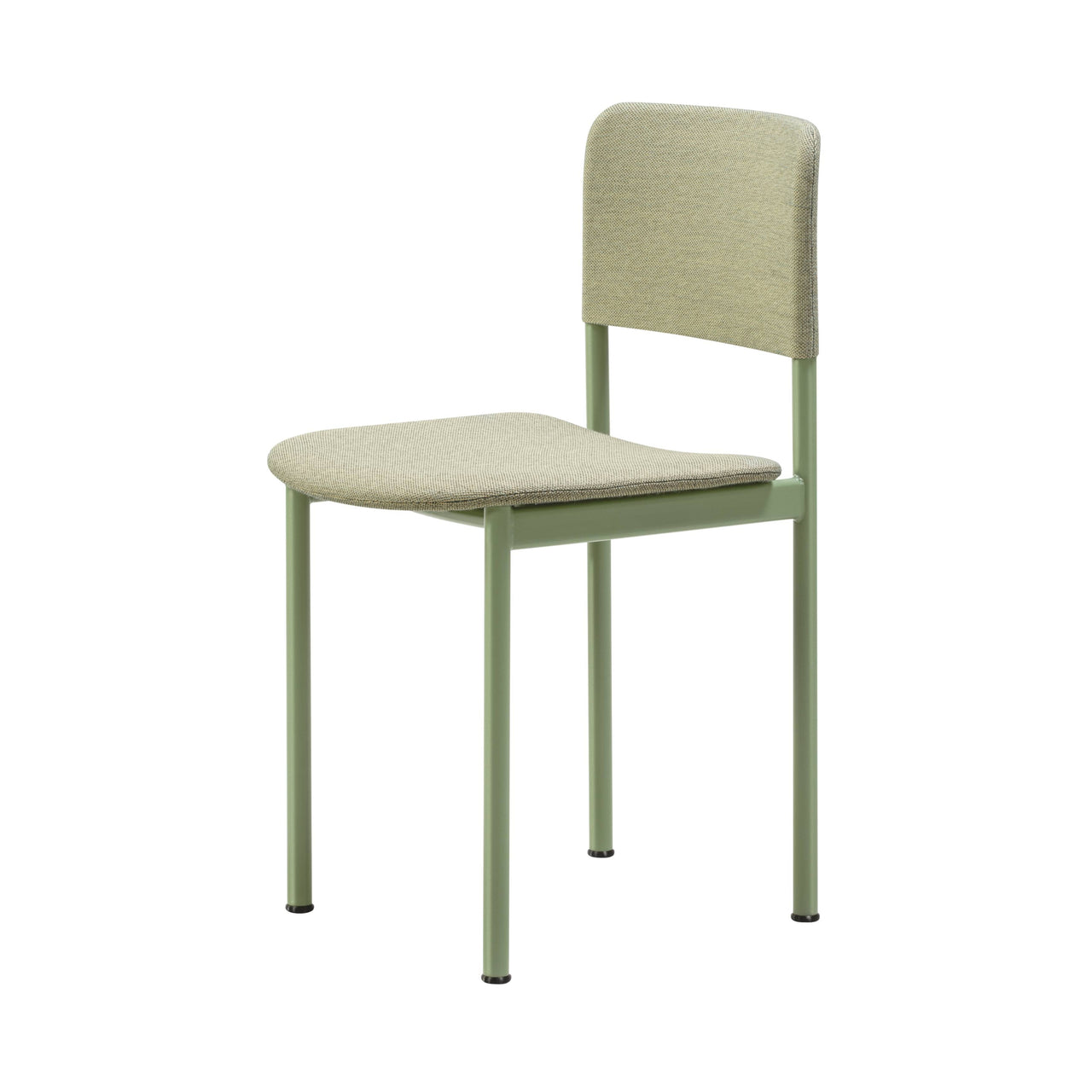 Plan Chair Steel: Fully Upholstered + Modernist Green