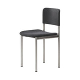 Plan Chair Steel: Fully Upholstered + Brushed Steel