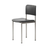 Plan Chair Steel: Fully Upholstered + Brushed Steel