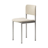 Plan Chair Steel: Fully Upholstered + Brushed Steel