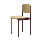 Plan Chair Steel: Fully Upholstered + Bordeaux
