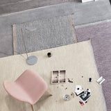 Visu Wide Chair: Wood Base + Upholstered