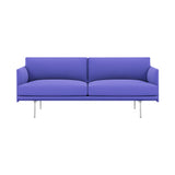 Outline 2-Seater Sofa: Polished Aluminum