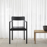 Post Armchair: Seat Upholstered + LS