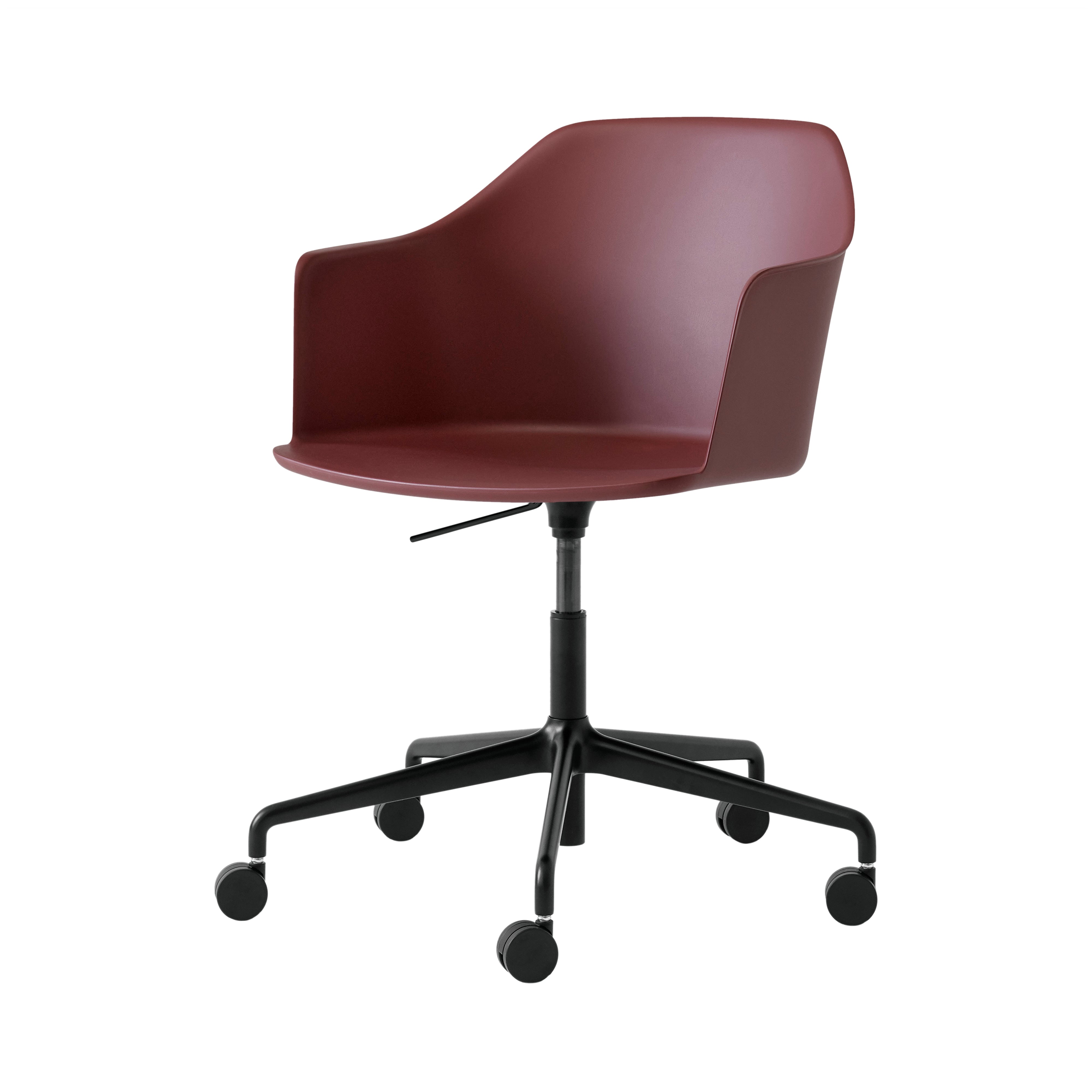 Rely Chair HW53: Red Brown + Black