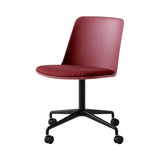 Rely Chair HW22: Red Brown + Black