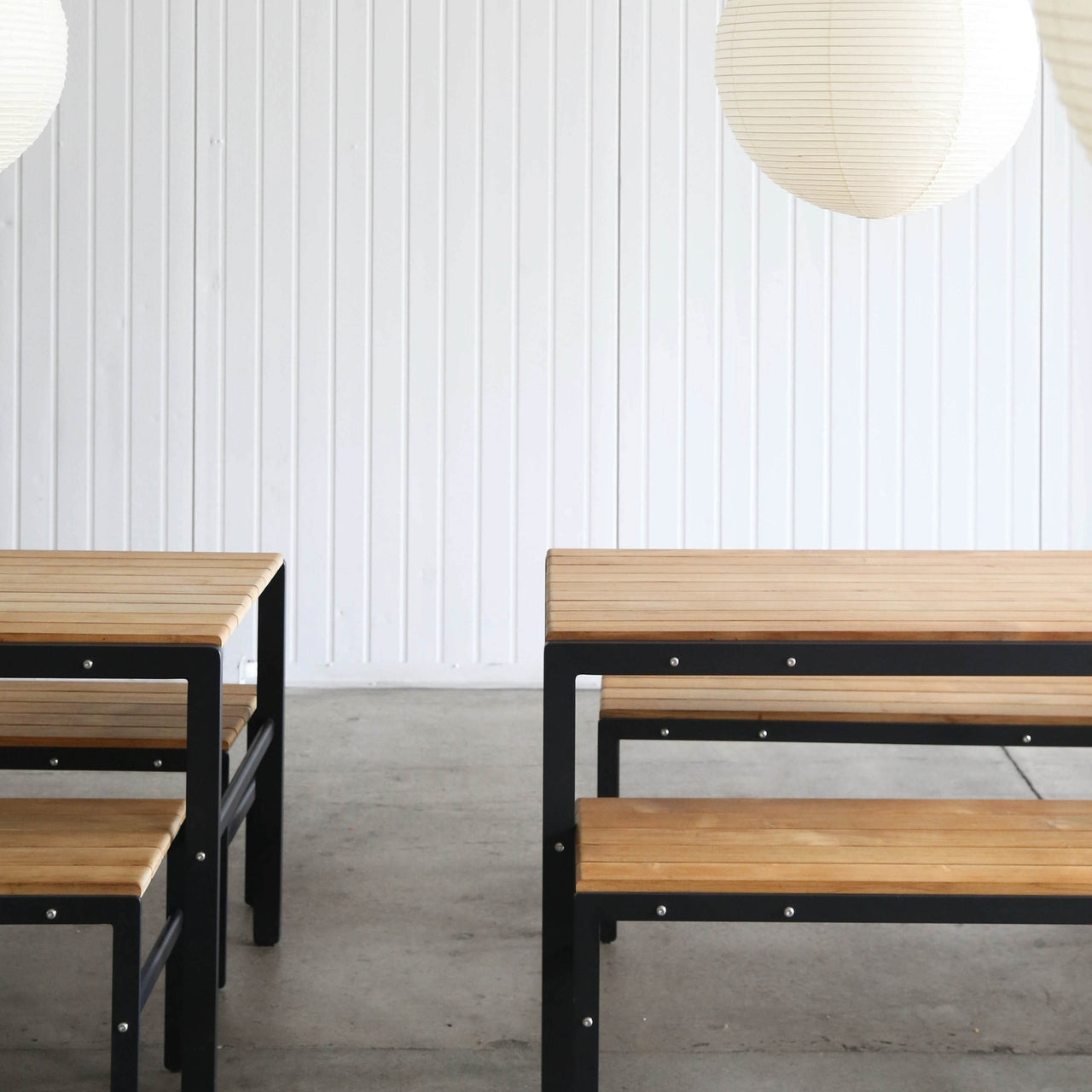 Reform Table: Aluminum + Teak