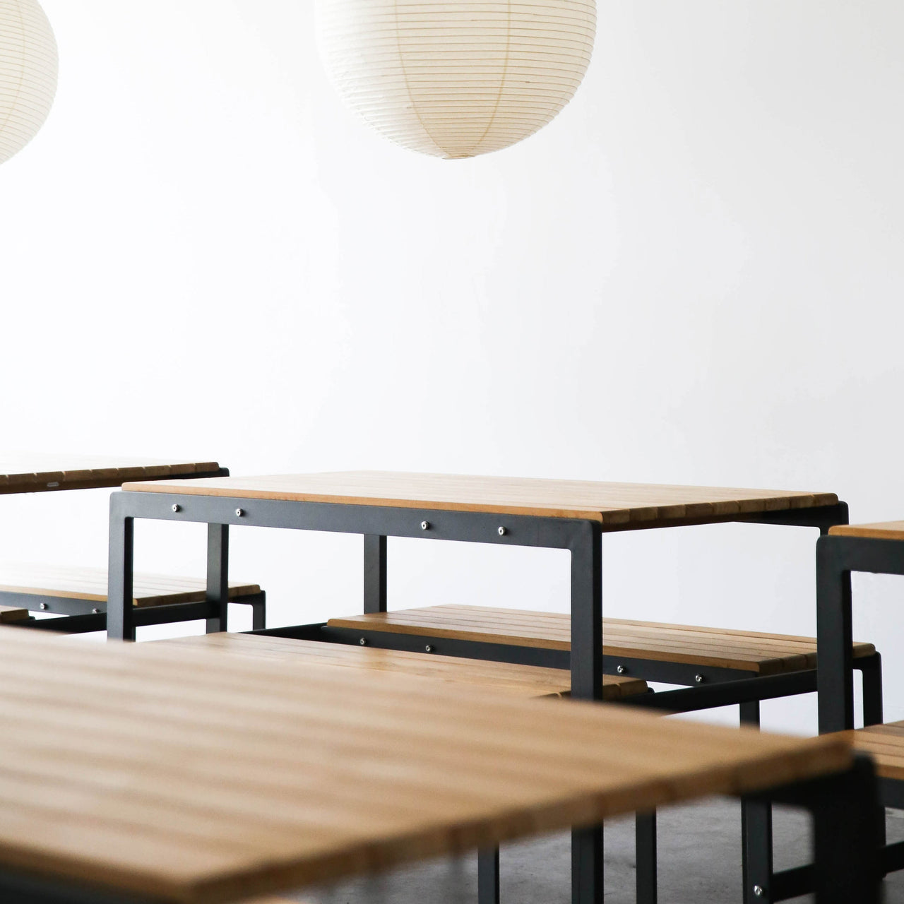 Reform Table: Aluminum + Teak