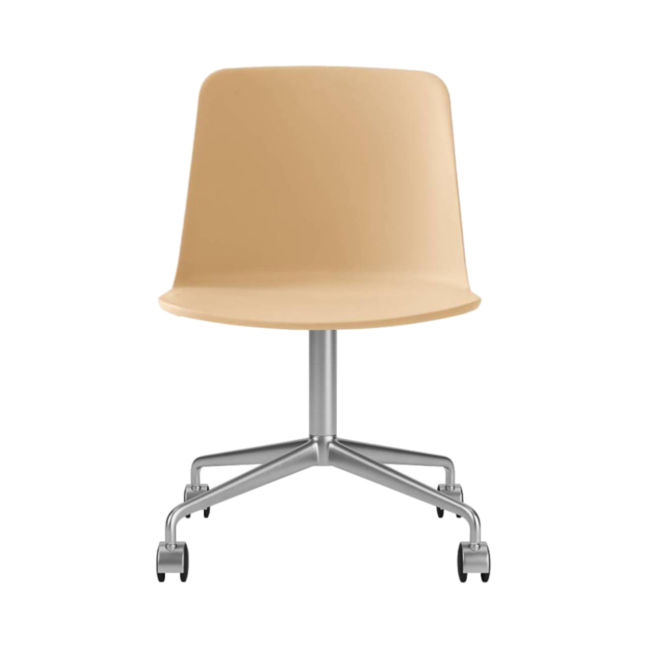 Rely Chair HW21: Beige Sand + Polished Aluminum