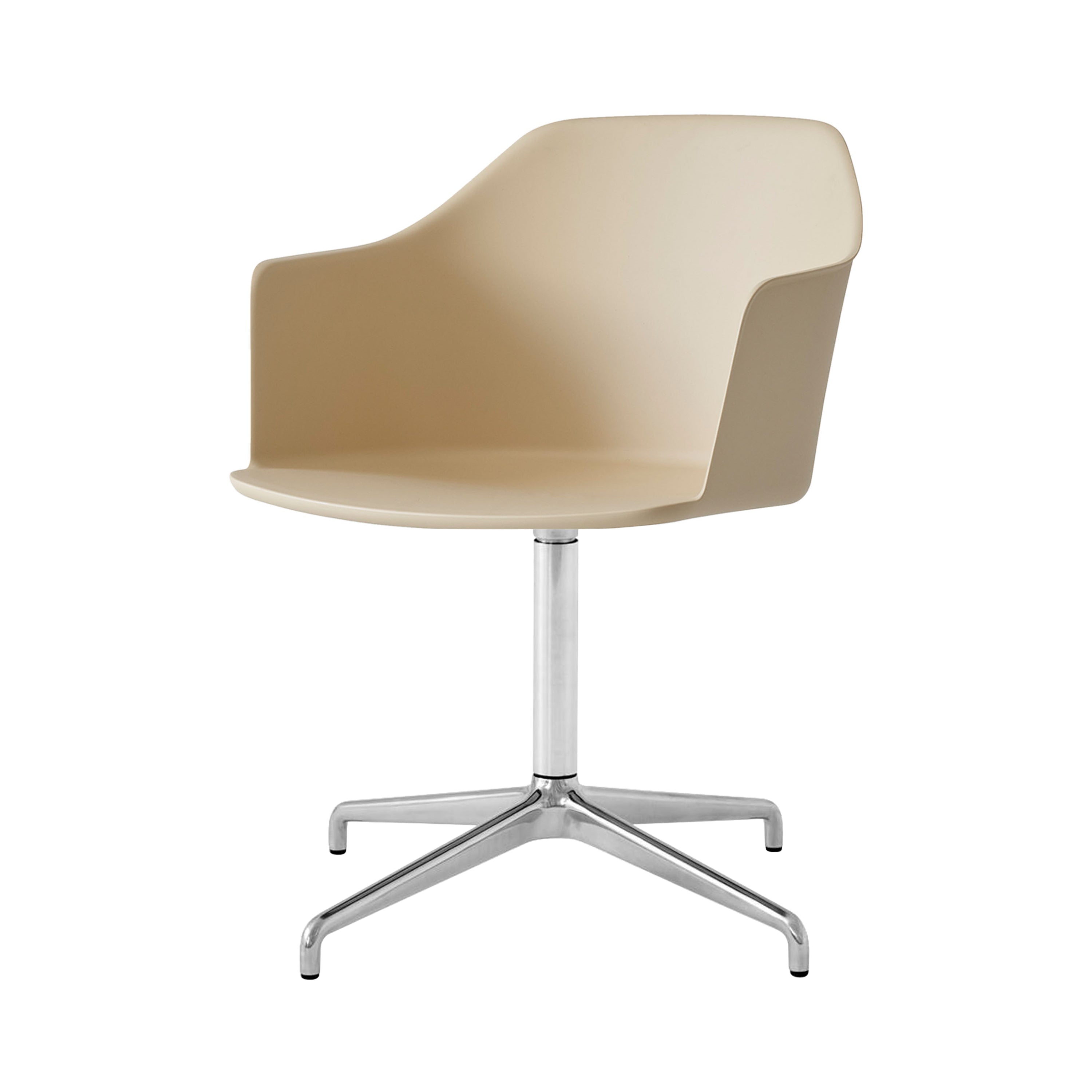 Rely Chair HW38: Beige Sand + Polished Aluminum