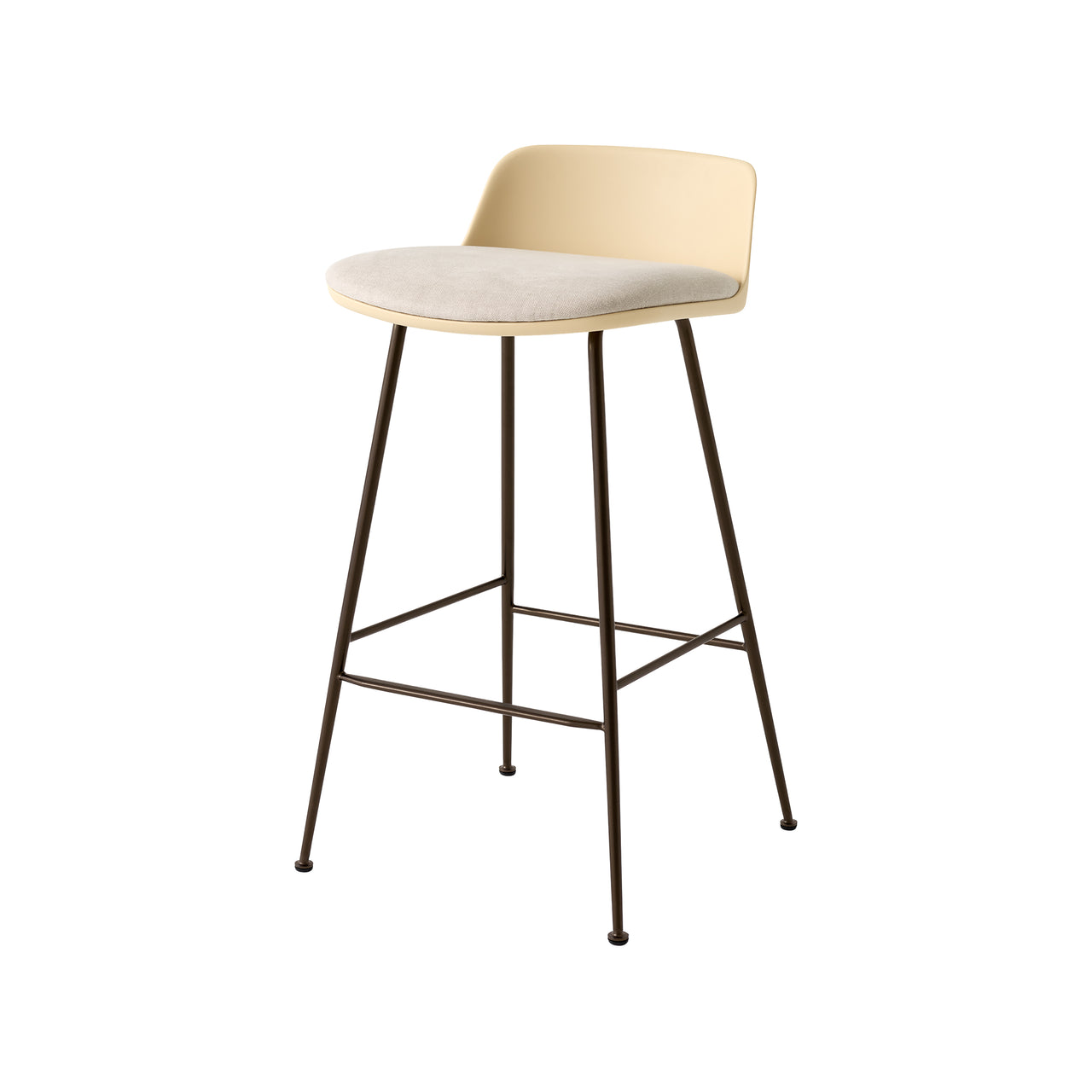 Rely Counter Stool: HW82 + Beige Sand + Bronzed