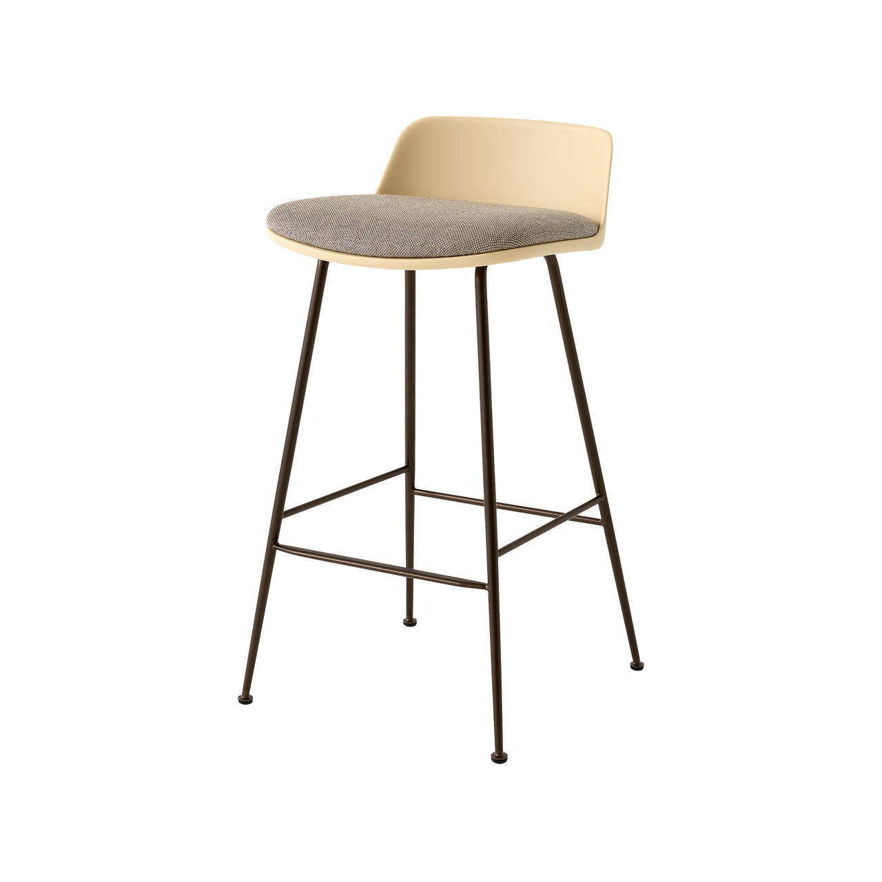 Rely Counter Stool: HW82 + Beige Sand + Bronzed