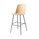 Rely Bar + Counter Highback Chair: HW91 + HW96 + Bar (HW96) + Beige Sand + Black