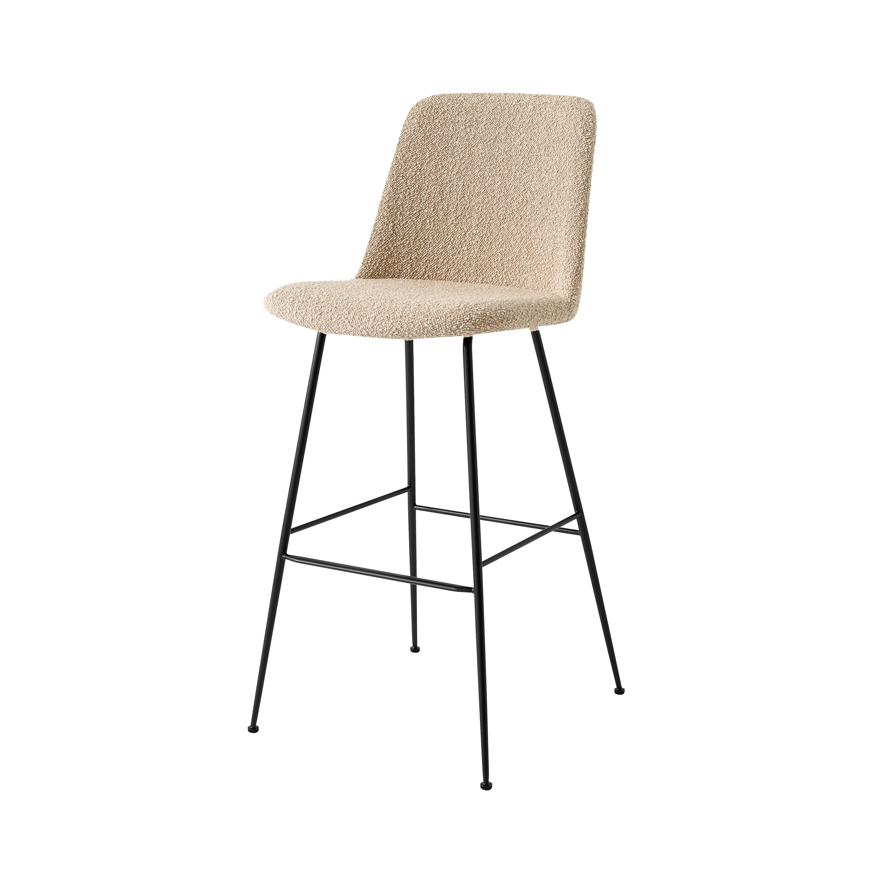 Rely Bar + Counter Highback Chair: HW93 + HW98 + Bar (HW98) + Black