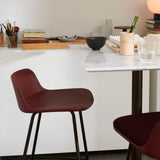 Rely Bar + Counter Low Backrest Stool: HW86 + HW81 + LS