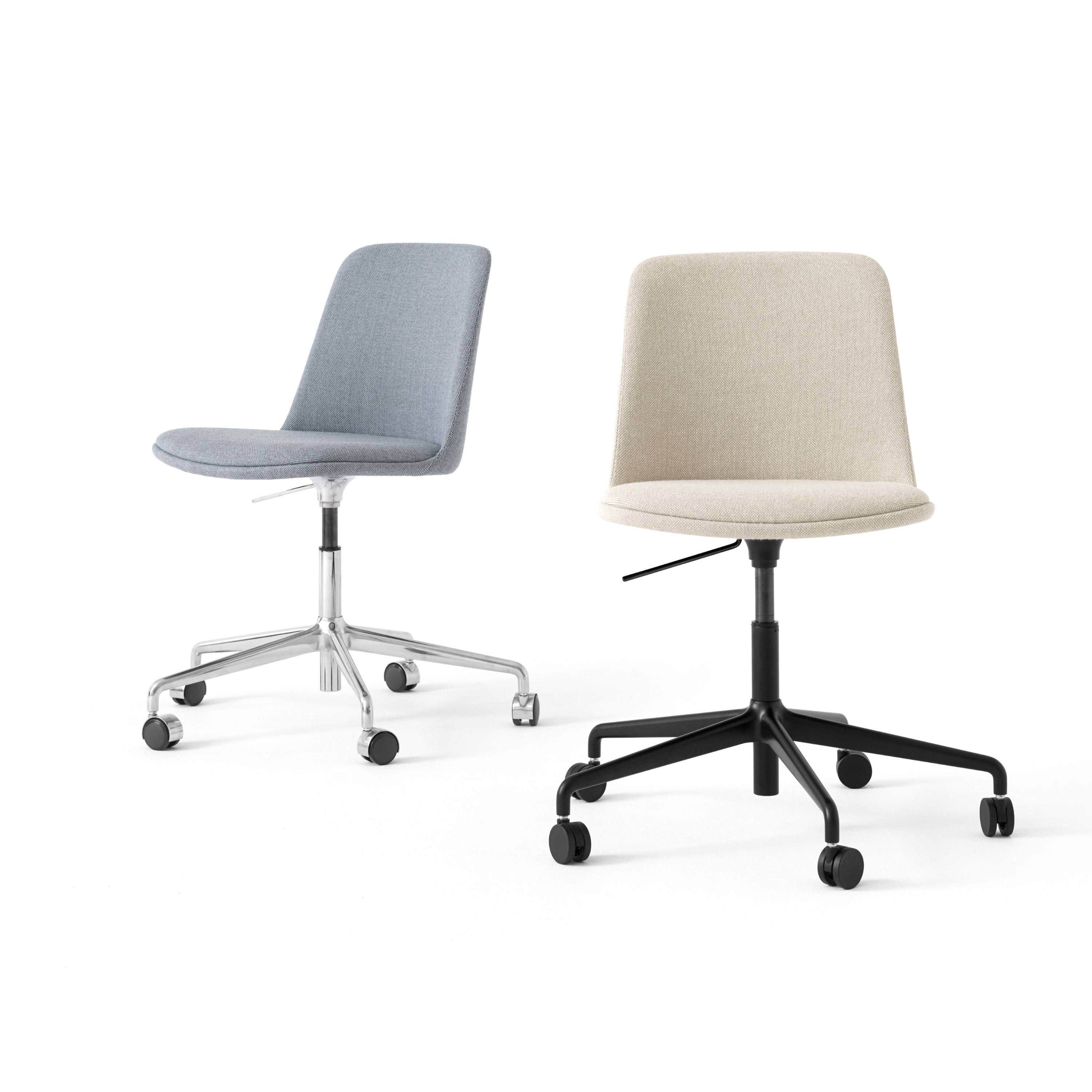 Rely Chair: HW31 + Polished Aluminum + Black