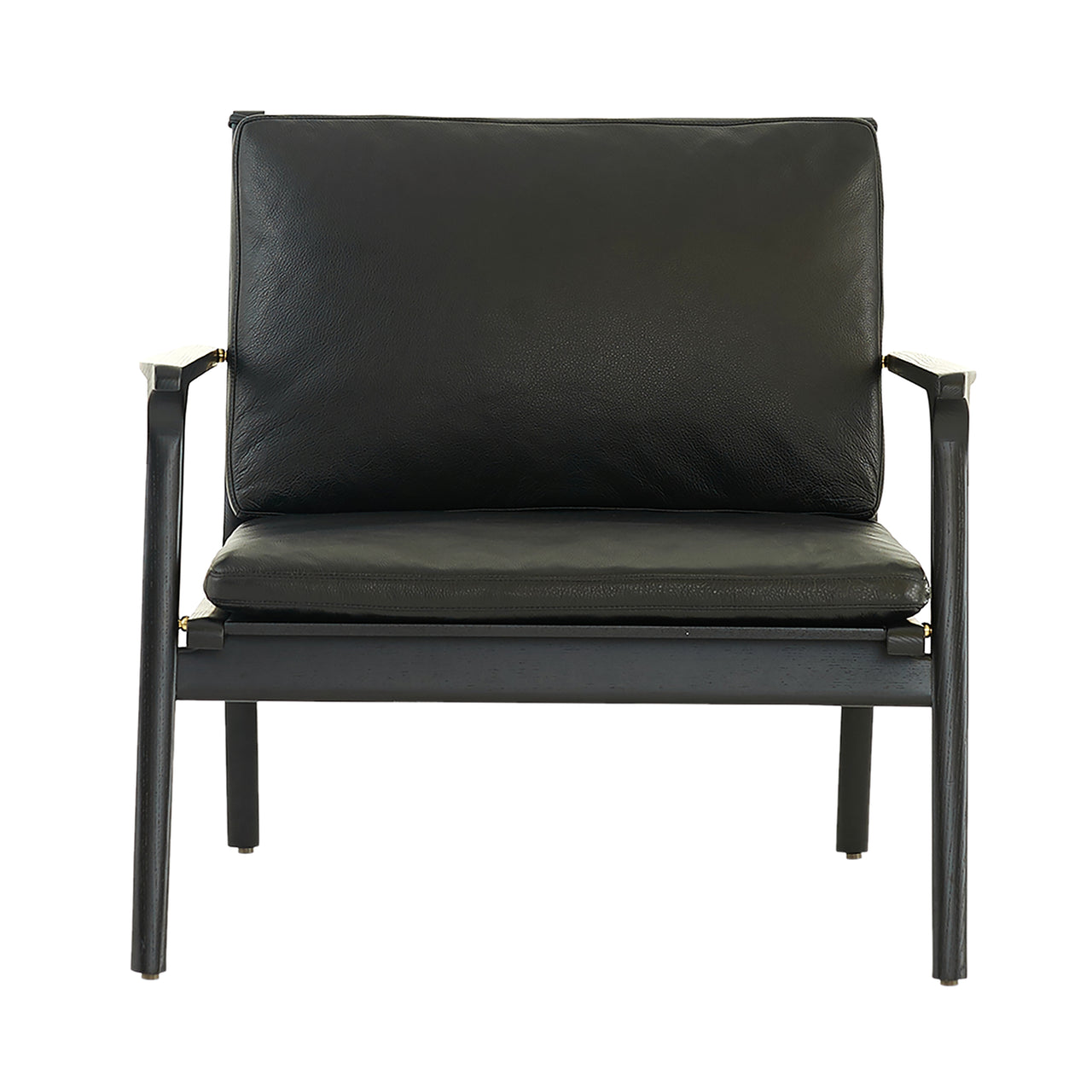 Ren Lounge Chair: Large + Black Oak