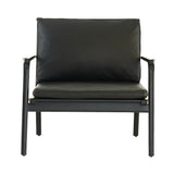 Ren Lounge Chair: Black Oak