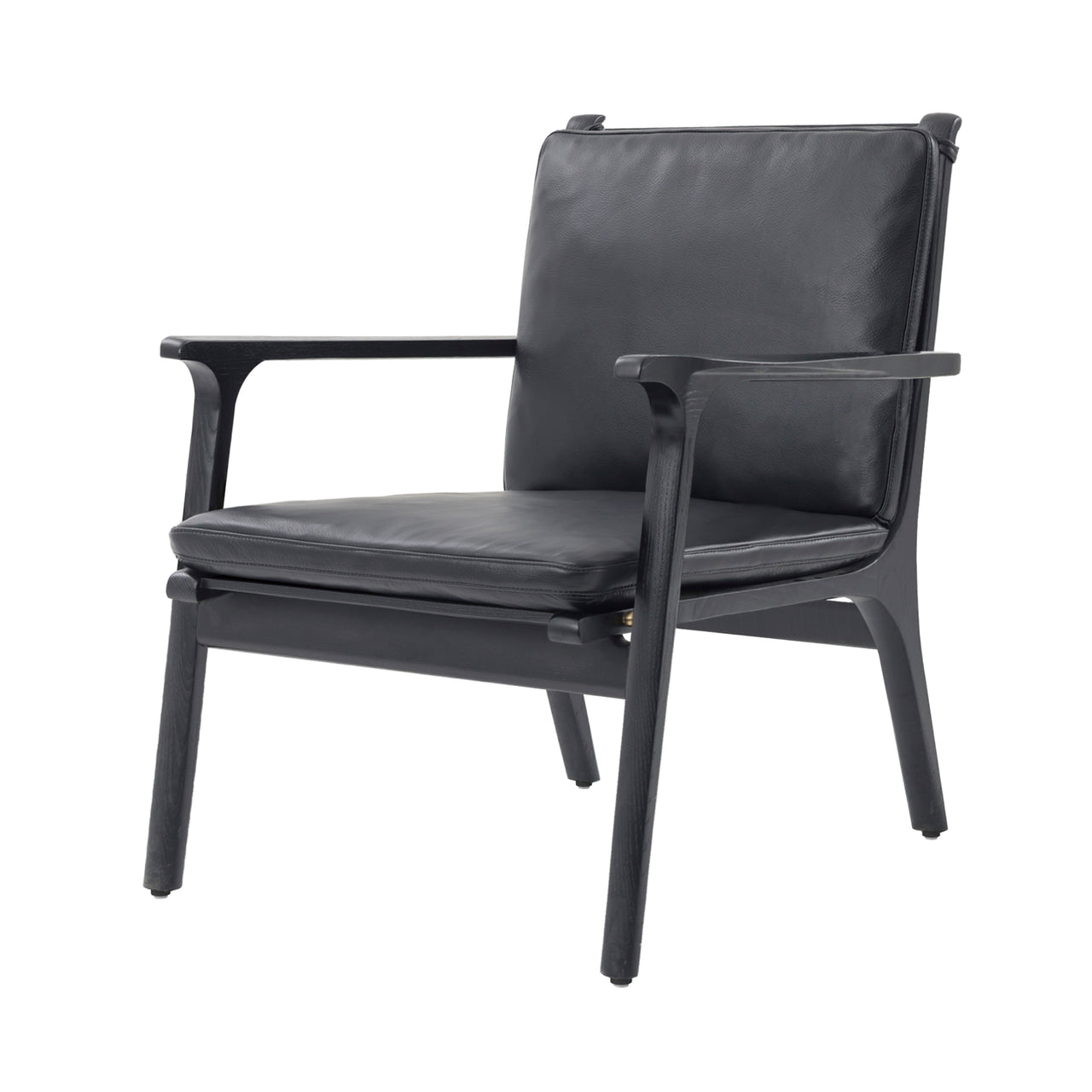 Ren Lounge Chair: Small + Black Oak